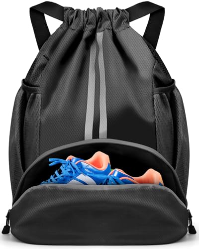 BROTOU Turnbeutel Fußballtasche Rucksack mit...