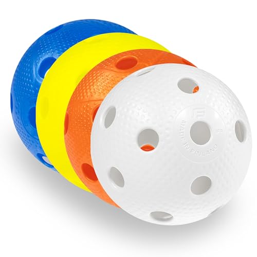 FAT PIPE Floorball & Unihockey Ball 4er Set...