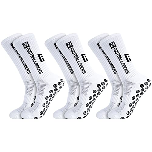 FANTESI 3 Paare Fußballsocken für Herren...