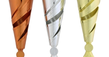 Pokal LAON Set gold silber bronze mit Gravur