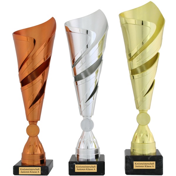 Pokal LAON Set gold silber bronze mit Gravur