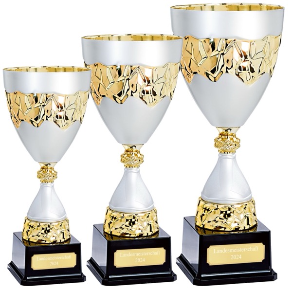Pokal MELLE Set, 30, 34 und 37 Zentimeter